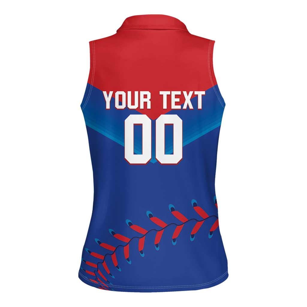 Custom Baseball Cuba 2024 Women Sleeveless Polo Shirt Cuban Trogon - Dynamic Style - Wonder Print Shop