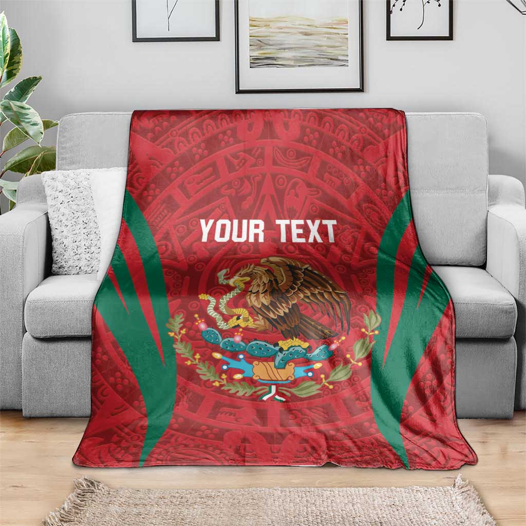 Custom Baseball Mexico 2024 Blanket Aztec Calendar Pattern - Dynamic Style