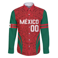 Custom Baseball Mexico 2024 Family Matching Off Shoulder Short Dress and Hawaiian Shirt Aztec Calendar Pattern - Dynamic Style - Wonder Print Shop