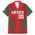 Custom Baseball Mexico 2024 Family Matching Short Sleeve Bodycon Dress and Hawaiian Shirt Aztec Calendar Pattern - Dynamic Style - Wonder Print Shop