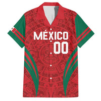 Custom Baseball Mexico 2024 Family Matching Tank Maxi Dress and Hawaiian Shirt Aztec Calendar Pattern - Dynamic Style - Wonder Print Shop