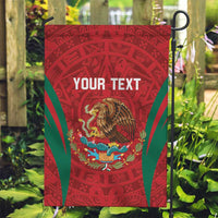 Custom Baseball Mexico 2024 Garden Flag Aztec Calendar Pattern - Dynamic Style - Wonder Print Shop