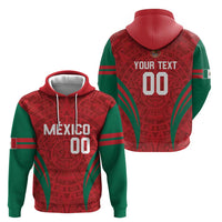Custom Baseball Mexico 2024 Hoodie Aztec Calendar Pattern - Dynamic Style - Wonder Print Shop