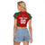Custom Baseball Mexico 2024 Raglan Cropped T Shirt Aztec Calendar Pattern - Dynamic Style - Wonder Print Shop