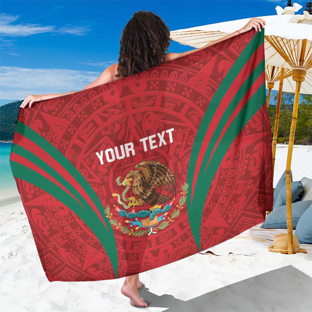 Custom Baseball Mexico 2024 Sarong Aztec Calendar Pattern - Dynamic Style - Wonder Print Shop
