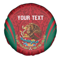 Custom Baseball Mexico 2024 Spare Tire Cover Aztec Calendar Pattern - Dynamic Style - Wonder Print Shop
