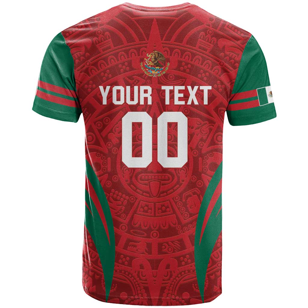 Custom Baseball Mexico 2024 T Shirt Aztec Calendar Pattern - Dynamic Style - Wonder Print Shop