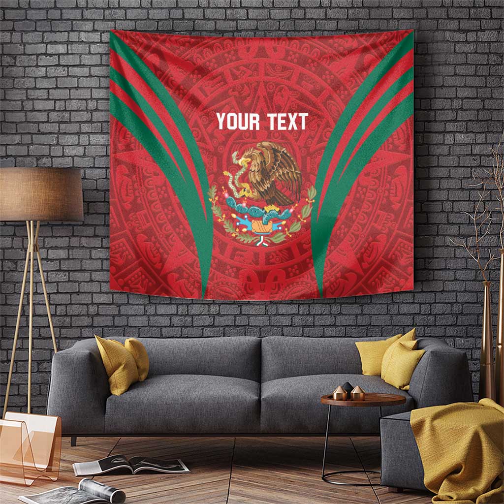 Custom Baseball Mexico 2024 Tapestry Aztec Calendar Pattern - Dynamic Style - Wonder Print Shop
