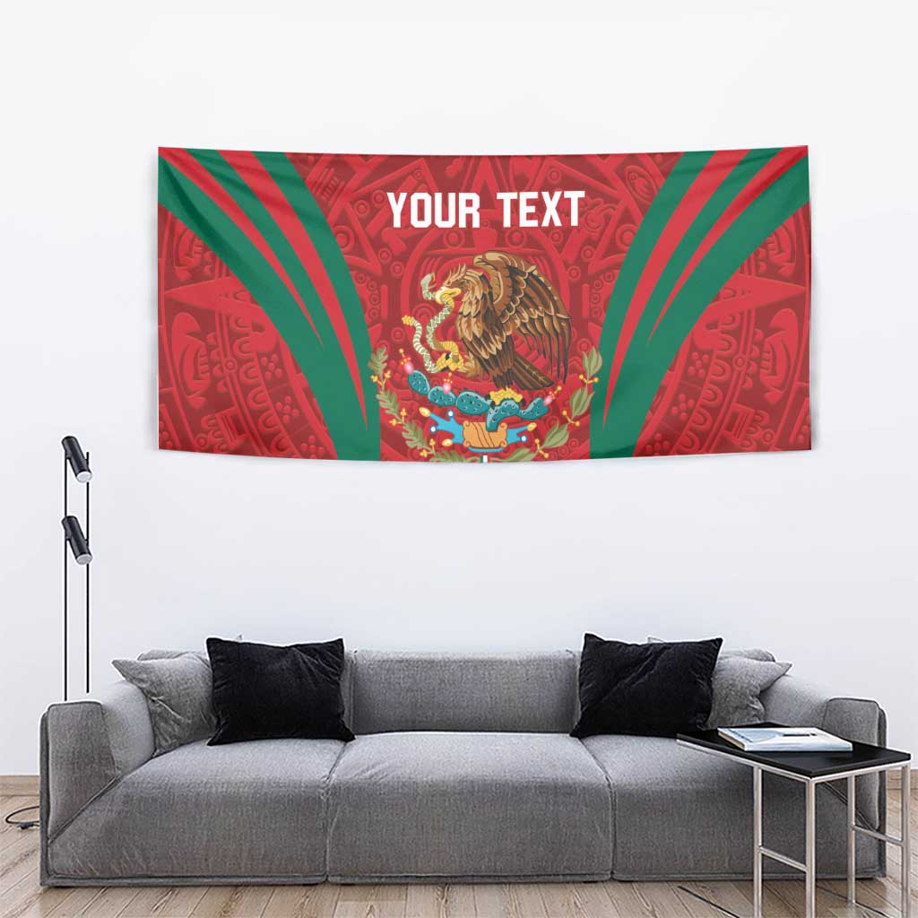 Custom Baseball Mexico 2024 Tapestry Aztec Calendar Pattern - Dynamic Style - Wonder Print Shop
