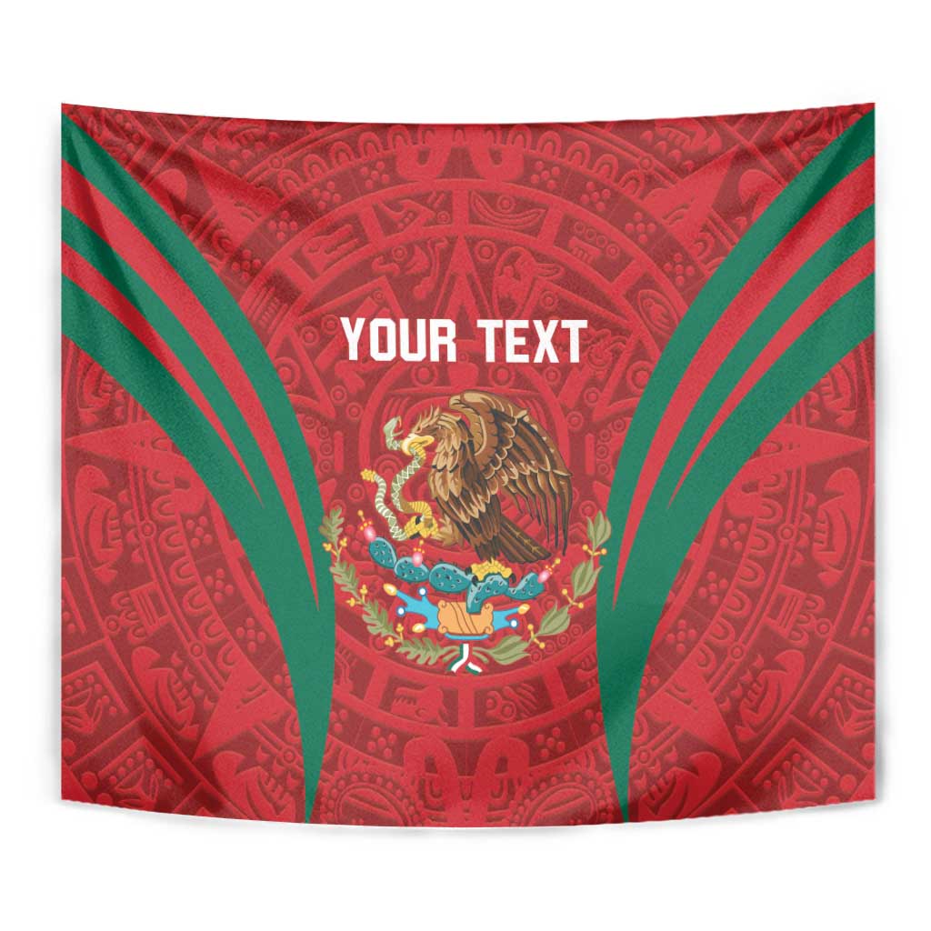 Custom Baseball Mexico 2024 Tapestry Aztec Calendar Pattern - Dynamic Style - Wonder Print Shop
