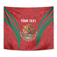 Custom Baseball Mexico 2024 Tapestry Aztec Calendar Pattern - Dynamic Style - Wonder Print Shop