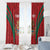 Custom Baseball Mexico 2024 Window Curtain Aztec Calendar Pattern - Dynamic Style - Wonder Print Shop