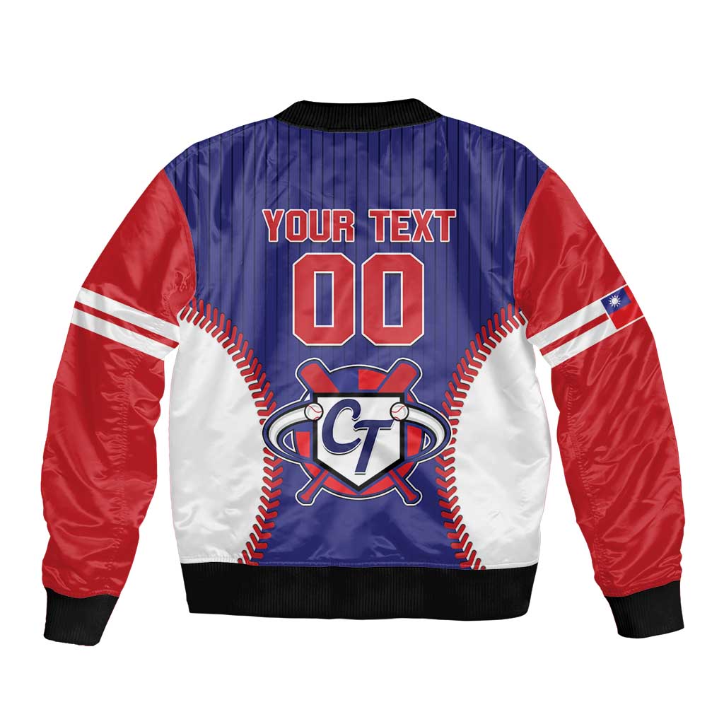 Custom Chinese Taipei Bomber Jacket Go Taiwanese - Baseball Style - Wonder Print Shop
