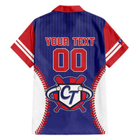 Custom Chinese Taipei Family Matching Short Sleeve Bodycon Dress and Hawaiian Shirt Go Taiwanese - Baseball Style - Wonder Print Shop