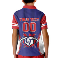 Custom Chinese Taipei Kid Polo Shirt Go Taiwanese - Baseball Style - Wonder Print Shop
