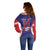 Custom Chinese Taipei Off Shoulder Sweater Go Taiwanese - Baseball Style - Wonder Print Shop