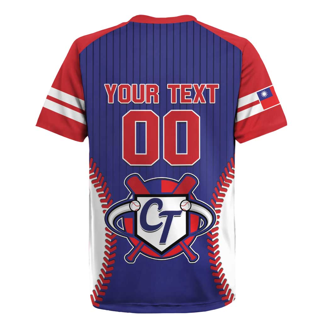 Custom Chinese Taipei Rugby Jersey Go Taiwanese - Baseball Style - Wonder Print Shop