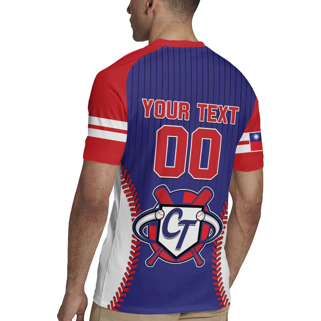 Custom Chinese Taipei Rugby Jersey Go Taiwanese - Baseball Style - Wonder Print Shop