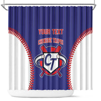 Custom Chinese Taipei Shower Curtain Go Taiwanese - Baseball Style