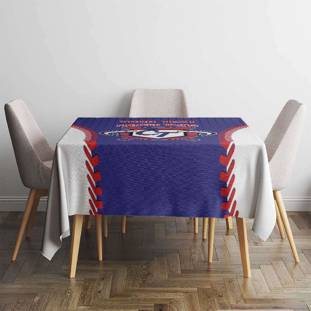 Custom Chinese Taipei Tablecloth Go Taiwanese - Baseball Style - Wonder Print Shop