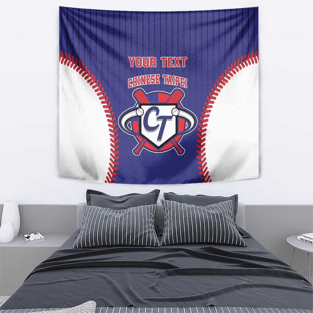Custom Chinese Taipei Tapestry Go Taiwanese - Baseball Style - Wonder Print Shop