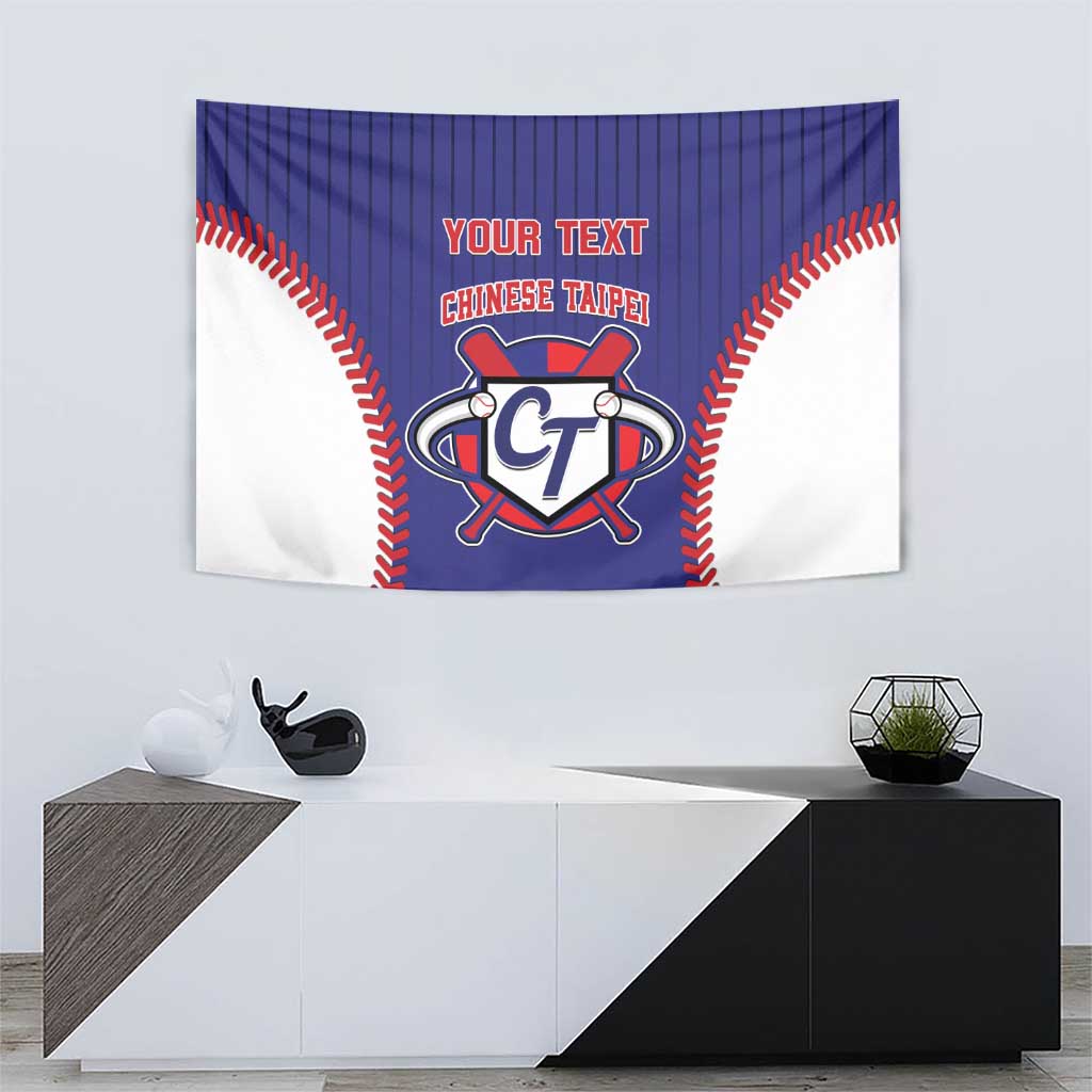 Custom Chinese Taipei Tapestry Go Taiwanese - Baseball Style - Wonder Print Shop