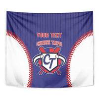 Custom Chinese Taipei Tapestry Go Taiwanese - Baseball Style - Wonder Print Shop
