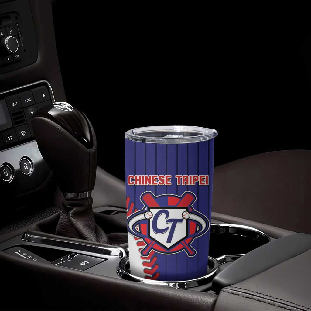 Custom Chinese Taipei Tumbler Cup Go Taiwanese - Baseball Style - Wonder Print Shop