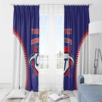 Custom Chinese Taipei Window Curtain Go Taiwanese - Baseball Style - Wonder Print Shop