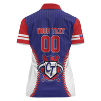 Custom Chinese Taipei Women Polo Shirt Go Taiwanese - Baseball Style - Wonder Print Shop