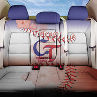 Custom Baseball Chinese Taipei Back Car Seat Cover National Plum Blossom - Dynamic Style - Wonder Print Shop
