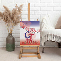 Custom Baseball Chinese Taipei Canvas Wall Art National Plum Blossom - Dynamic Style - Wonder Print Shop