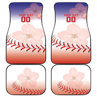 Custom Baseball Chinese Taipei Car Mats National Plum Blossom - Dynamic Style - Wonder Print Shop