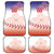 Custom Baseball Chinese Taipei Car Mats National Plum Blossom - Dynamic Style - Wonder Print Shop