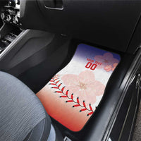 Custom Baseball Chinese Taipei Car Mats National Plum Blossom - Dynamic Style - Wonder Print Shop
