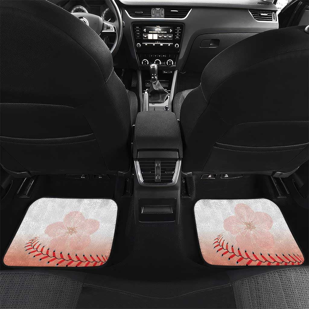 Custom Baseball Chinese Taipei Car Mats National Plum Blossom - Dynamic Style - Wonder Print Shop