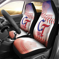 Custom Baseball Chinese Taipei Car Seat Cover National Plum Blossom - Dynamic Style - Wonder Print Shop