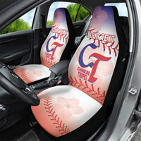 Custom Baseball Chinese Taipei Car Seat Cover National Plum Blossom - Dynamic Style - Wonder Print Shop