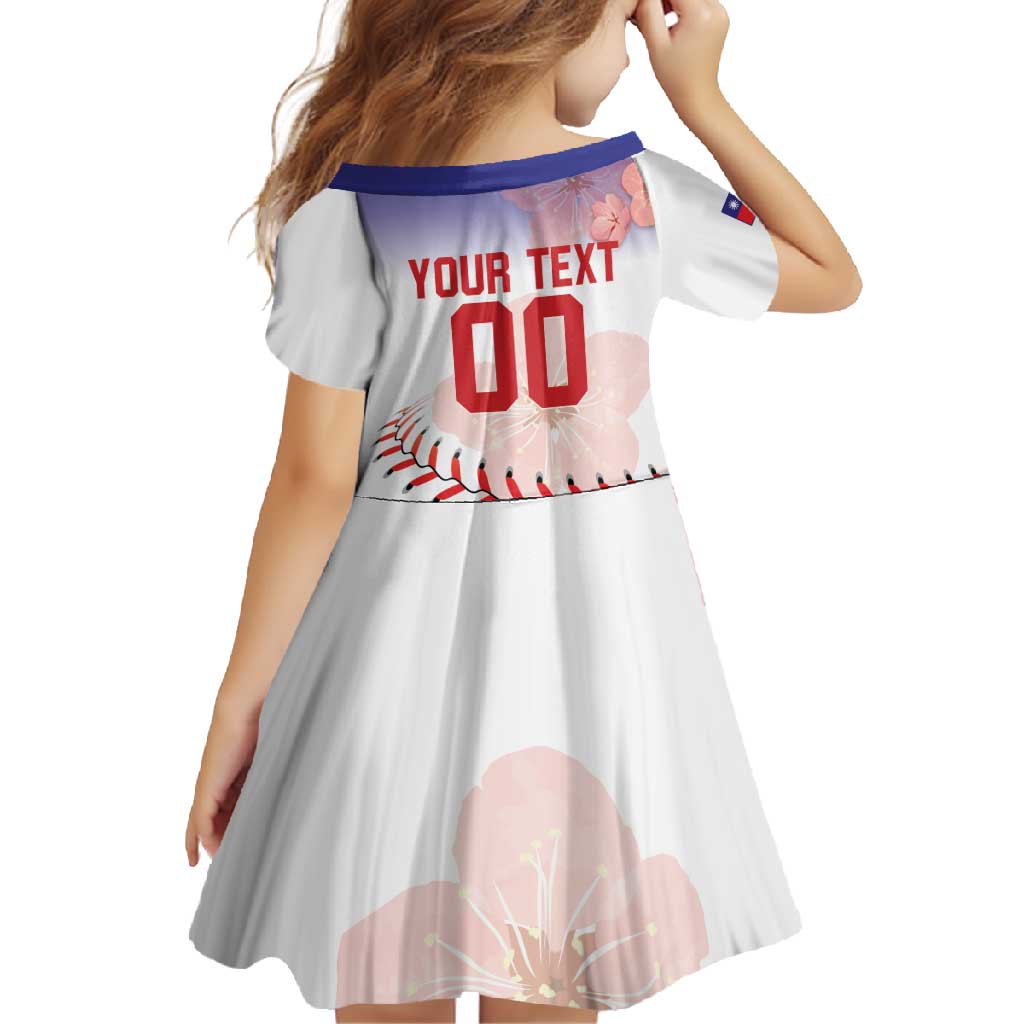 Custom Baseball Chinese Taipei Family Matching Mermaid Dress and Hawaiian Shirt National Plum Blossom - Dynamic Style - Wonder Print Shop