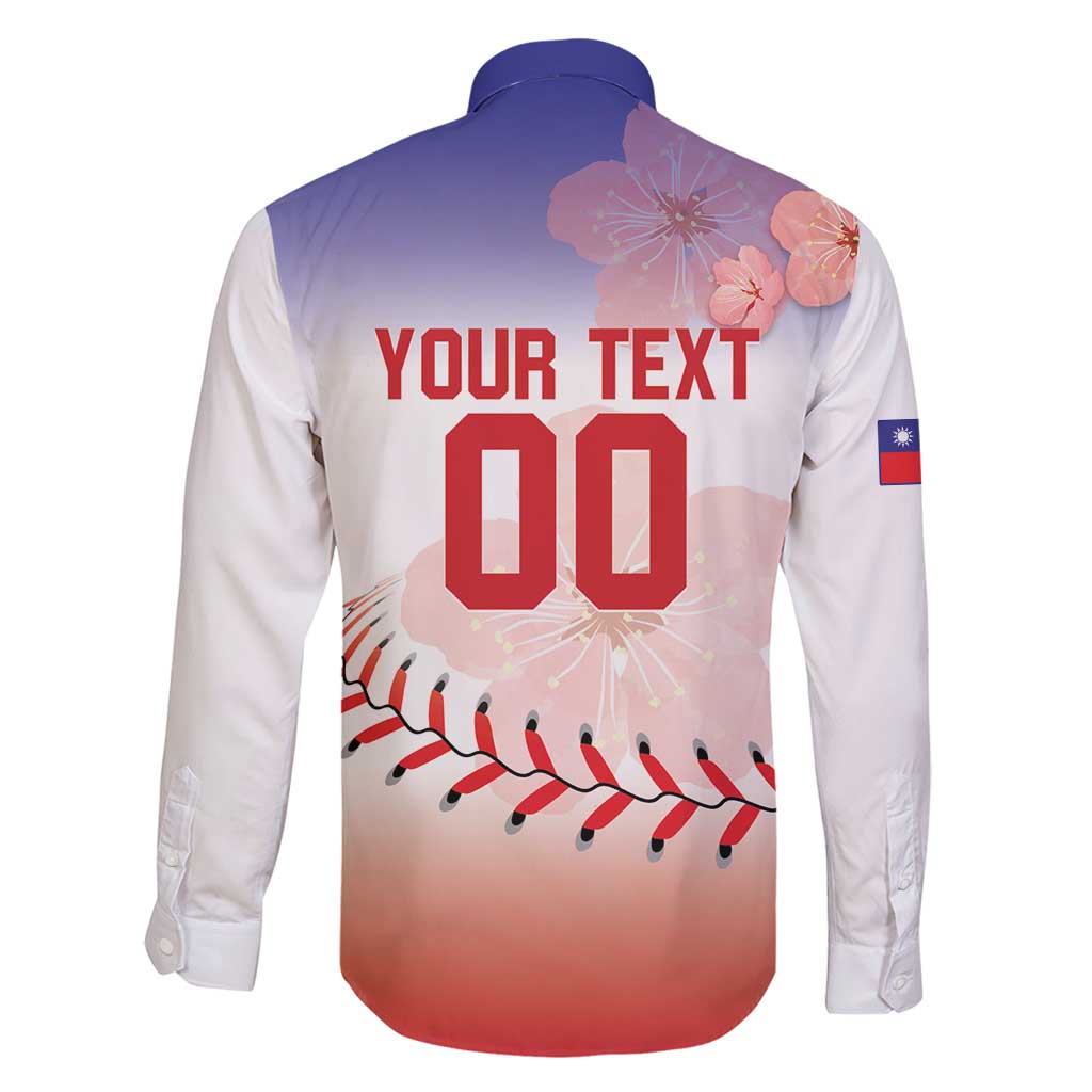 Custom Baseball Chinese Taipei Family Matching Mermaid Dress and Hawaiian Shirt National Plum Blossom - Dynamic Style - Wonder Print Shop