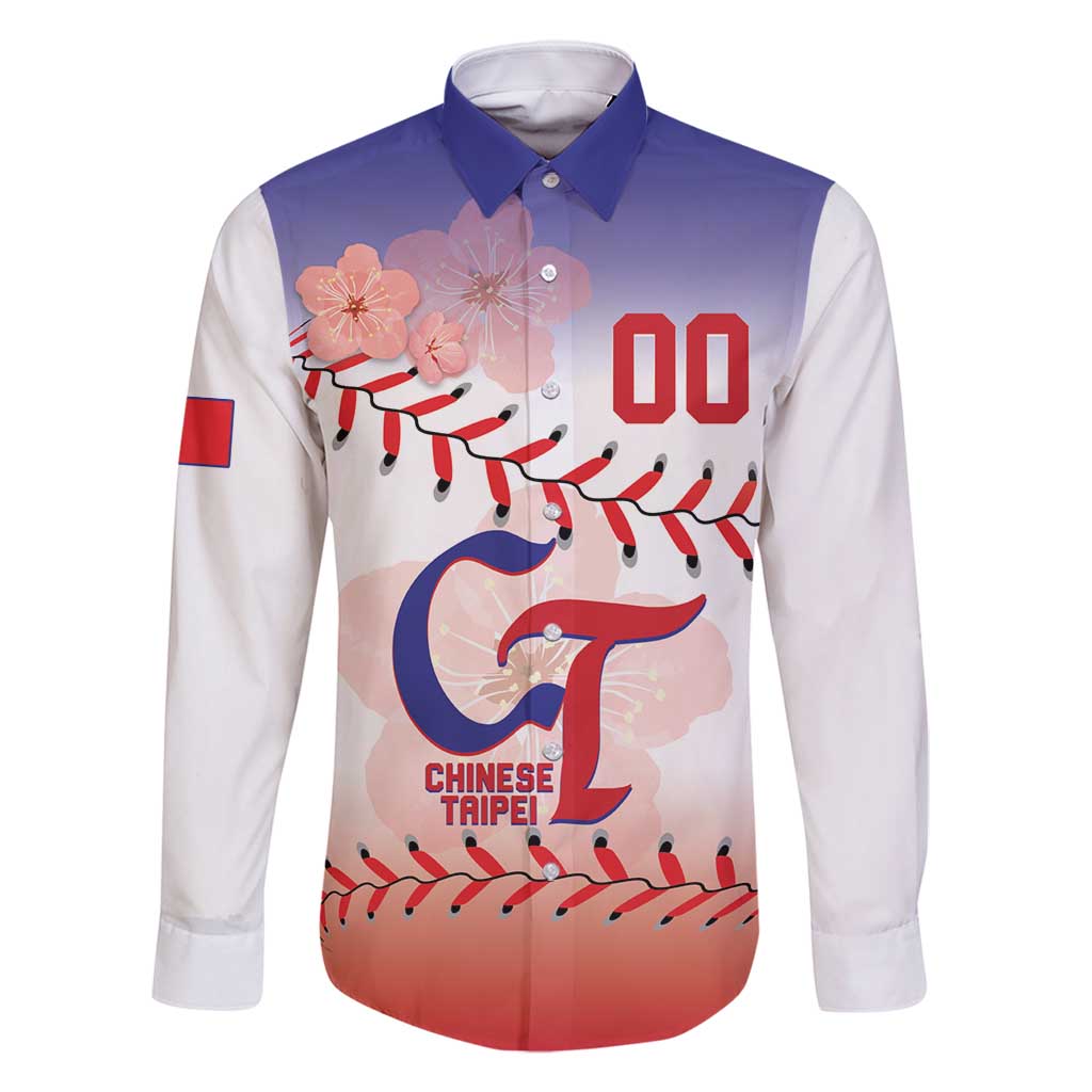 Custom Baseball Chinese Taipei Family Matching Summer Maxi Dress and Hawaiian Shirt National Plum Blossom - Dynamic Style - Wonder Print Shop