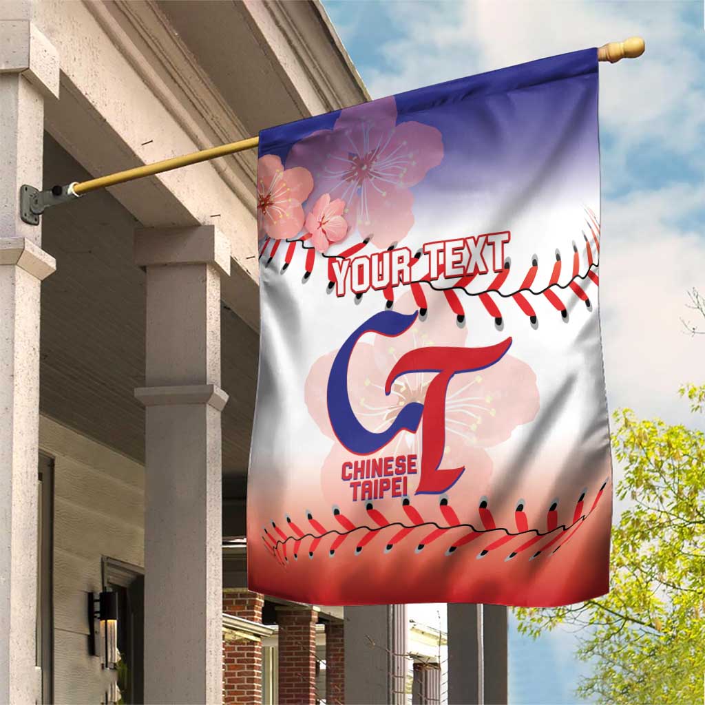 Custom Baseball Chinese Taipei Garden Flag National Plum Blossom - Dynamic Style - Wonder Print Shop