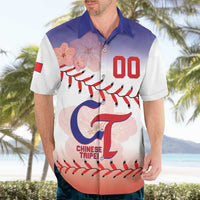 Custom Baseball Chinese Taipei Hawaiian Shirt National Plum Blossom - Dynamic Style - Wonder Print Shop