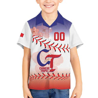 Custom Baseball Chinese Taipei Hawaiian Shirt National Plum Blossom - Dynamic Style - Wonder Print Shop