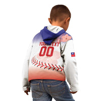 Custom Baseball Chinese Taipei Kid Hoodie National Plum Blossom - Dynamic Style - Wonder Print Shop