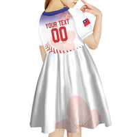 Custom Baseball Chinese Taipei Kid Short Sleeve Dress National Plum Blossom - Dynamic Style - Wonder Print Shop
