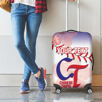 Custom Baseball Chinese Taipei Luggage Cover National Plum Blossom - Dynamic Style - Wonder Print Shop