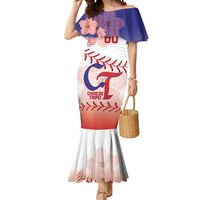 Custom Baseball Chinese Taipei Mermaid Dress National Plum Blossom - Dynamic Style - Wonder Print Shop