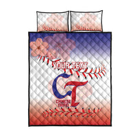 Custom Baseball Chinese Taipei Quilt Bed Set National Plum Blossom - Dynamic Style - Wonder Print Shop