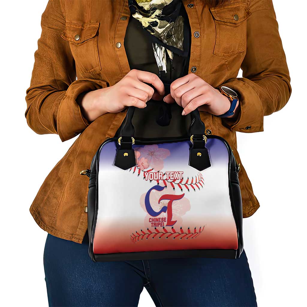 Custom Baseball Chinese Taipei Shoulder Handbag National Plum Blossom - Dynamic Style